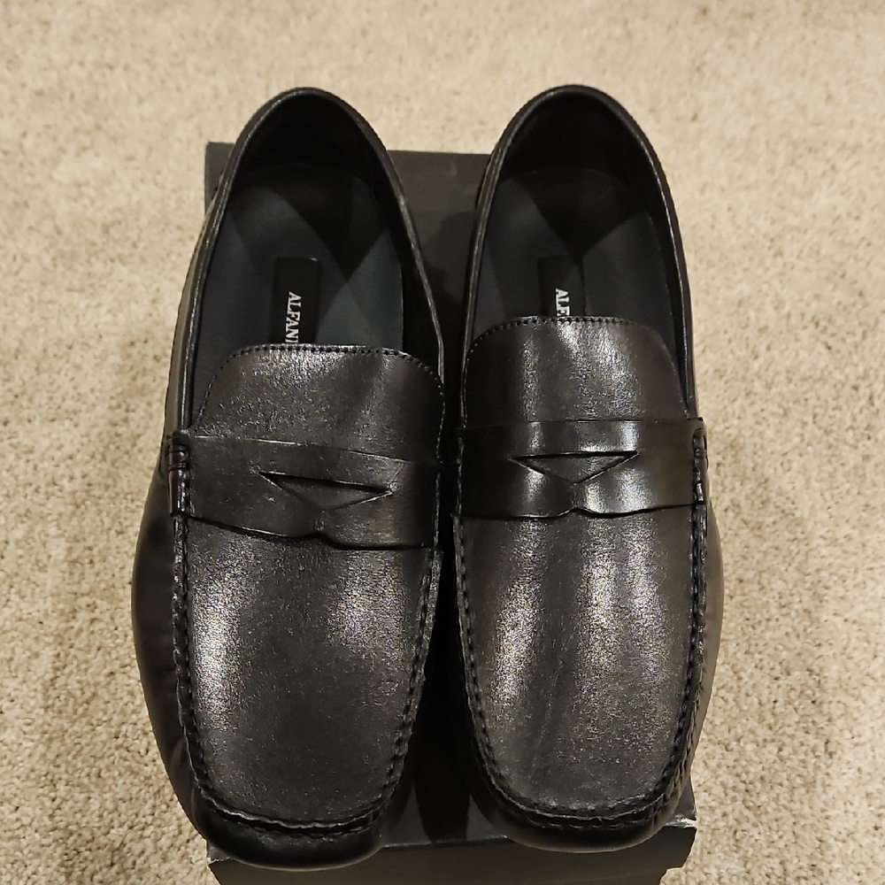Men's Alfani Black Loafers Size 11.5 NEW